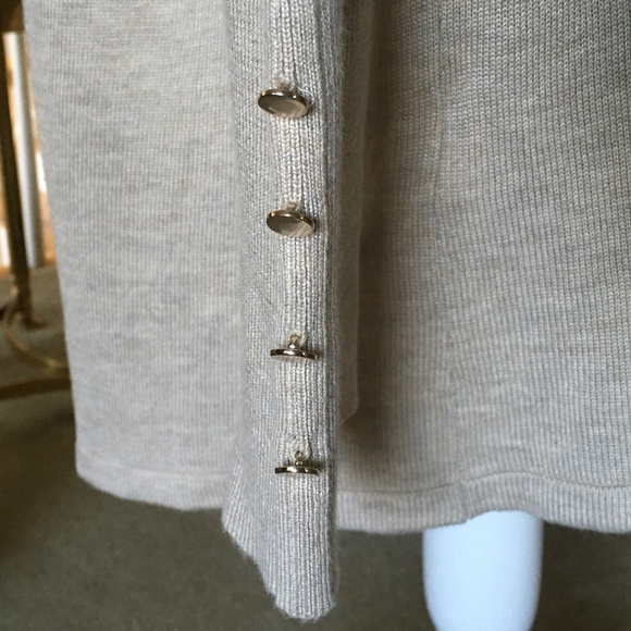 Row size XXL tan long cardigan sweater - Picture 3 of 6